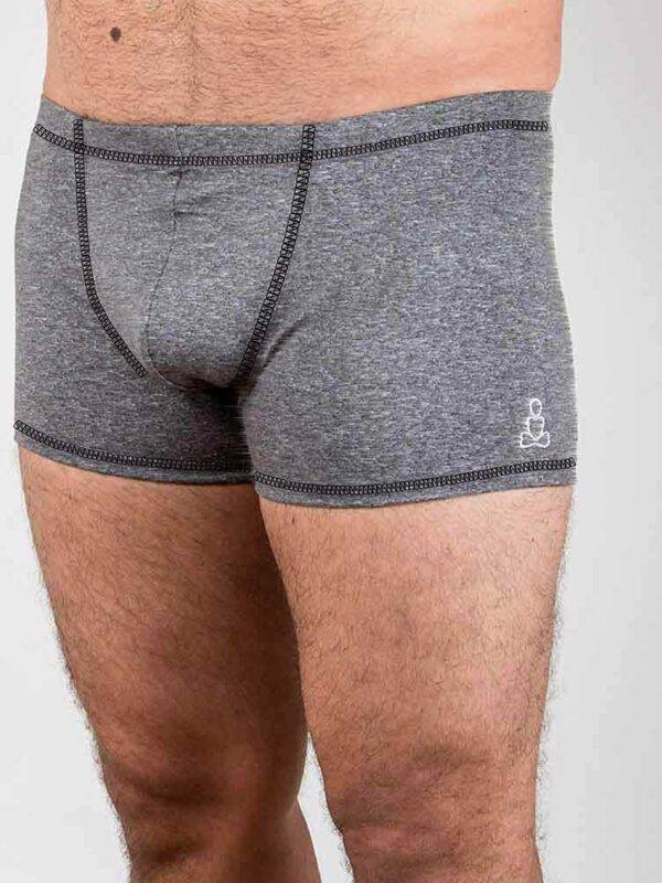 Heather-Grey-yoga-shorts-for-men-by-Sweat-n-Stretch