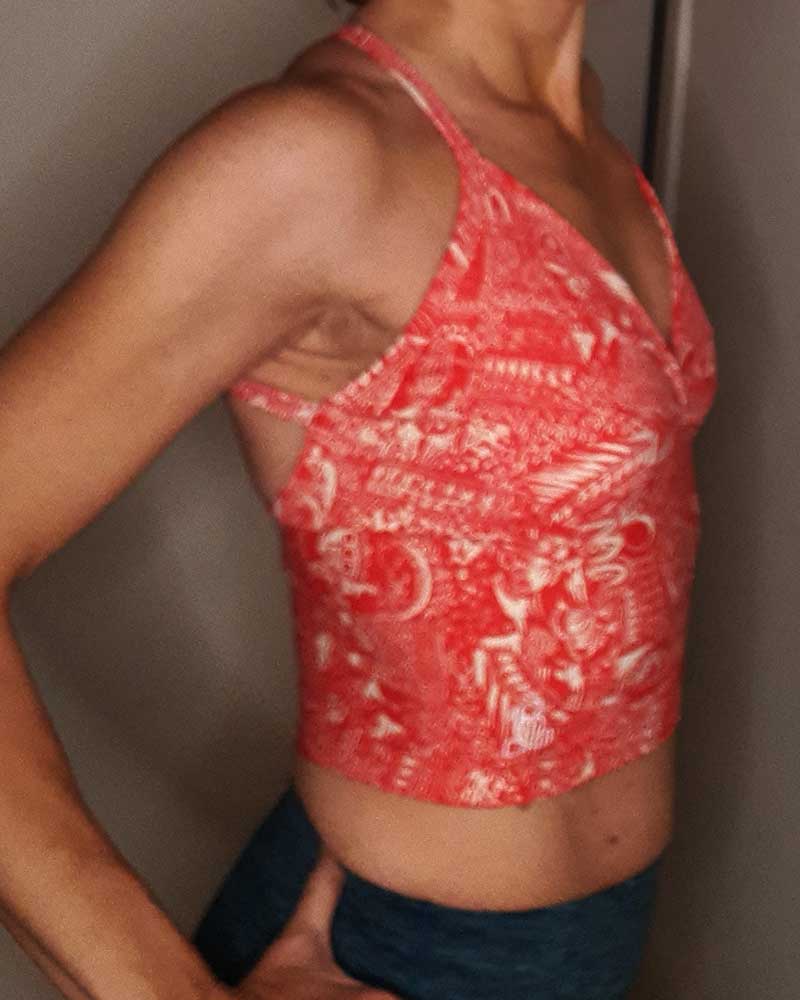 Twist-front-top-Salmon-toile-Sweat-n-Stretch