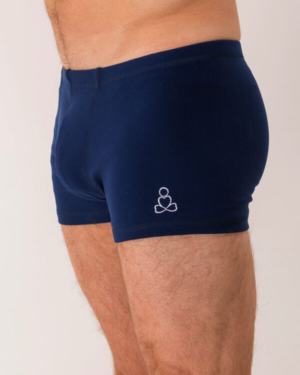 Hot-yoga-shorts-mens-Navy-blue