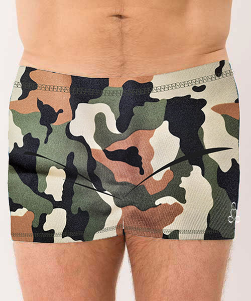 Mens-Bakasana-hot-yoga-shorts-Earth-Camo