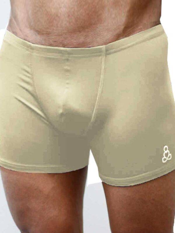 Mens-yoga-shorts-Ecru-color