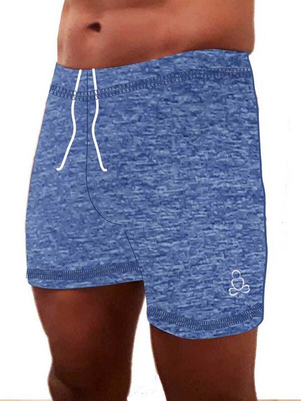 Tadasana-mens-yoga-shorts-Heather-blue