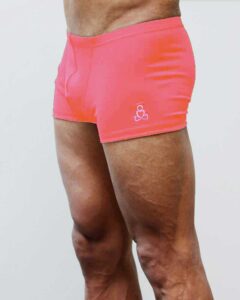 mens-pink-bubble-gum-yoga-shorts