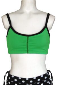 green-bra-top