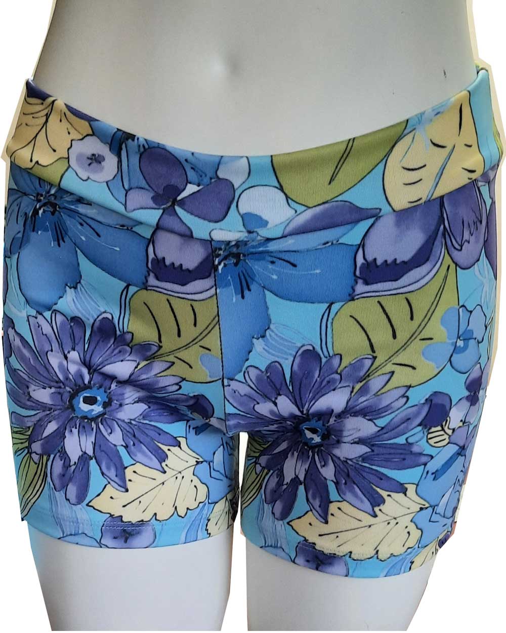 Floral yoga shorts meant for hot yoga yet worn anytime, anywhere!