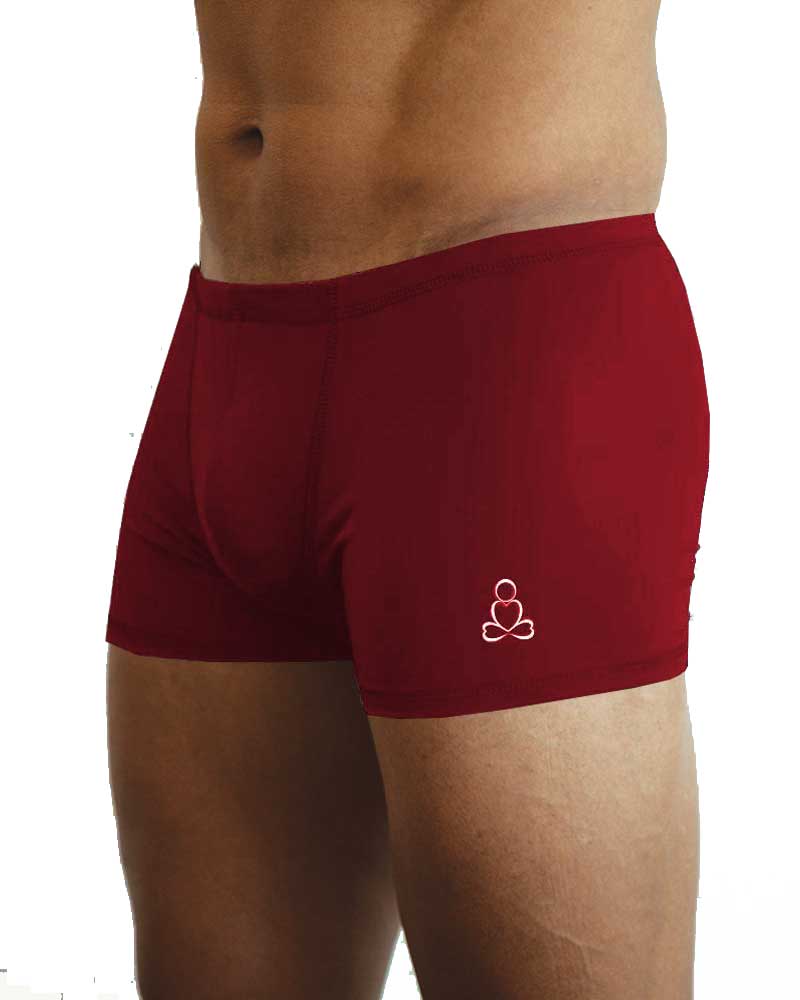 Padmasana-yoga-shorts-wine-color