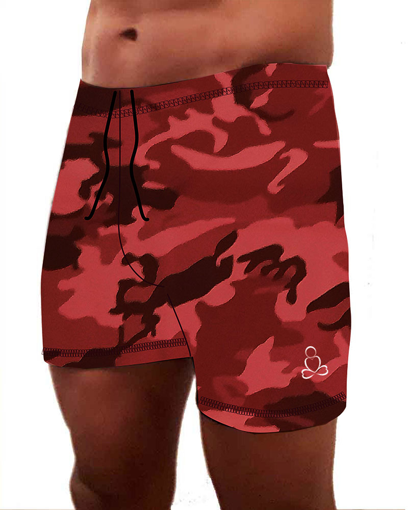 Mens-Tadasana-yoga-shorts-Wine-Camouflage