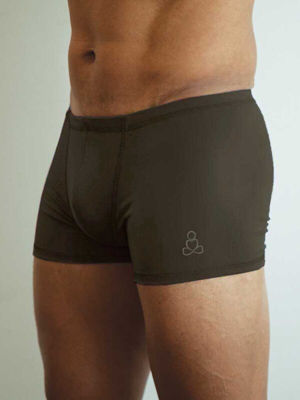 mens-hot-yoga-shorts-Riff-grey-by-Sweat-n-Stretch