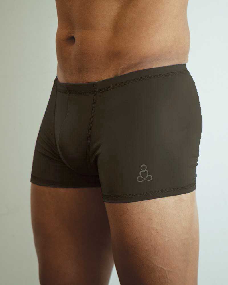 mens-hot-yoga-shorts-Riff-grey-by-Sweat-n-Stretch