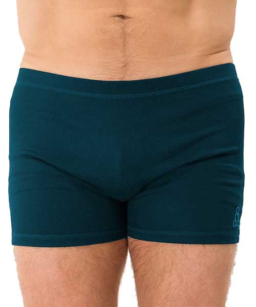 Mens-Bakasana-yoga-shorts-Teal-Blue