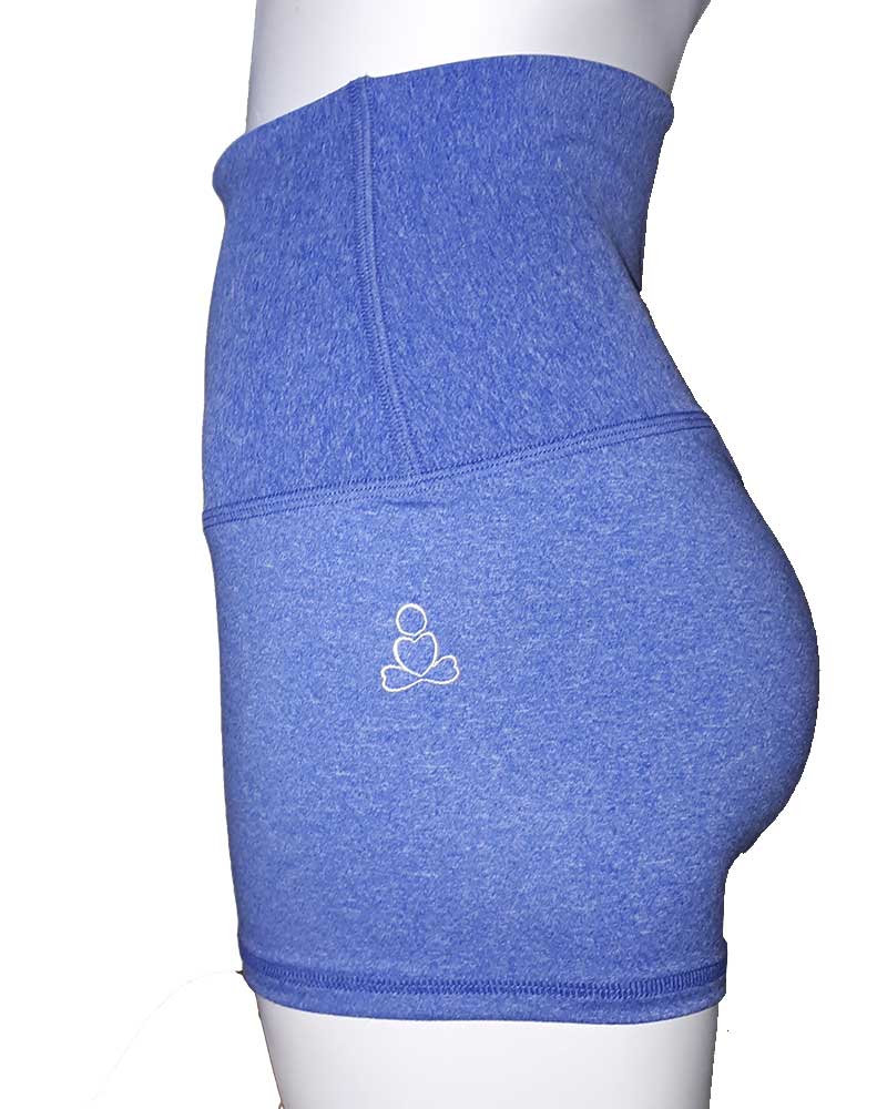 womens-heather-blue-yoga-shorts