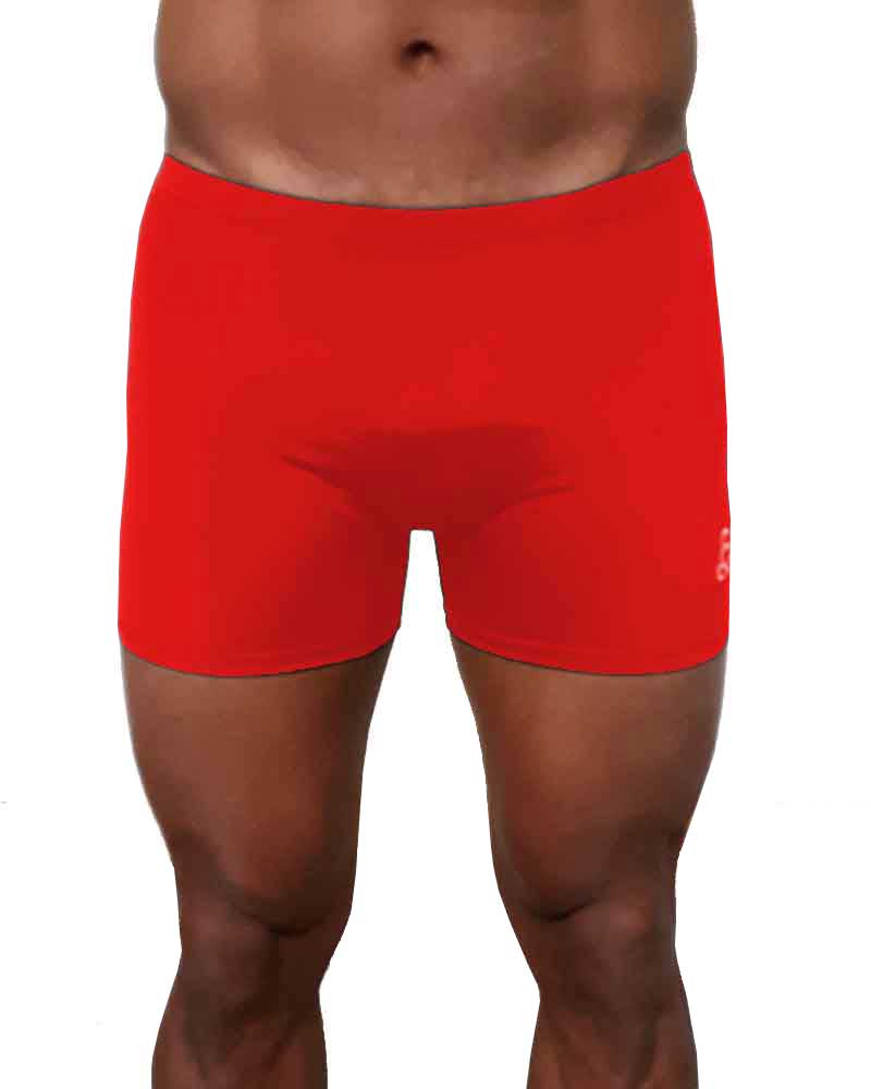 Bakasana-red-yoga-shorts-men-by-Sweat-n-stretch