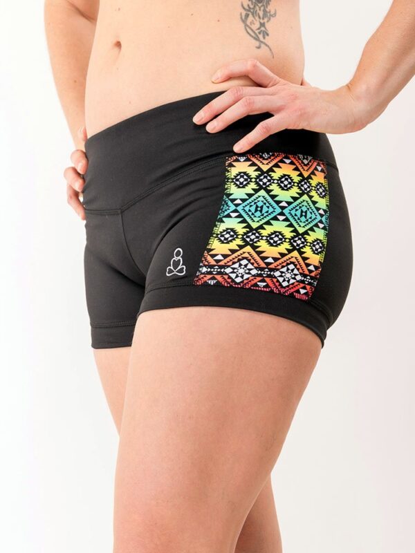 kayla-black-tribal-yoga-shorts-for-women