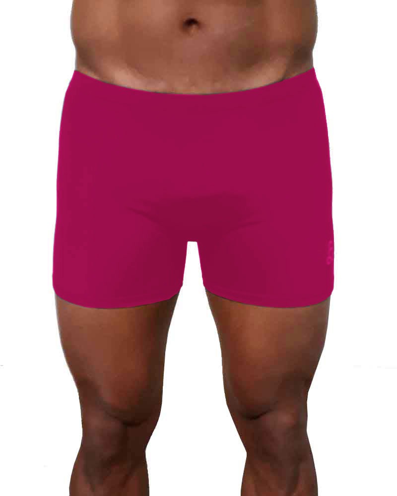 Mens-Bakasana-yoga-shorts-Magenta