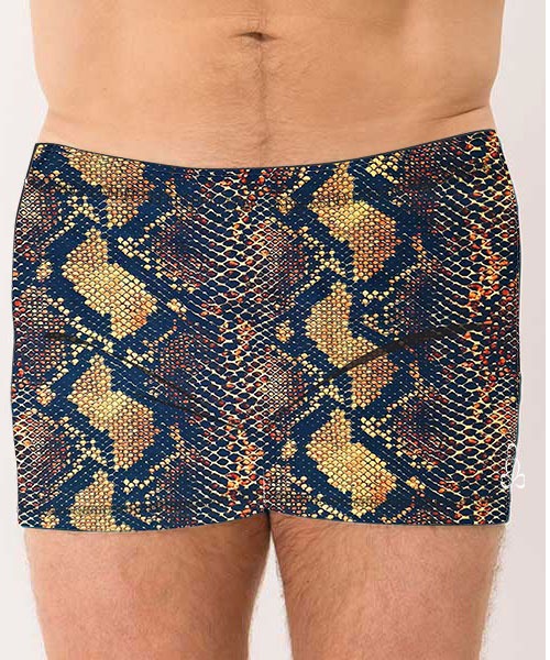 Mens-Bakasana-hot-yoga-shorts-Snakeskin