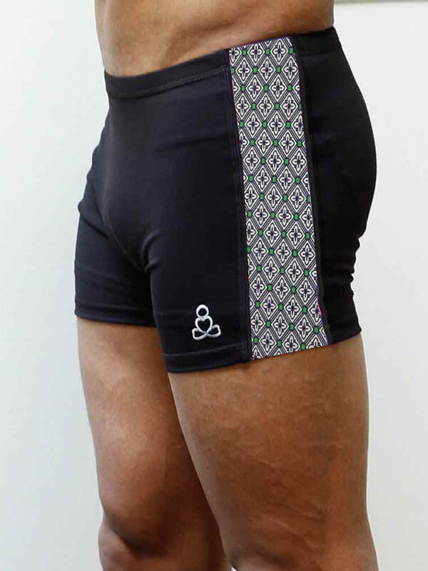 Mens-Bakasana-yoga-shorts-stripe