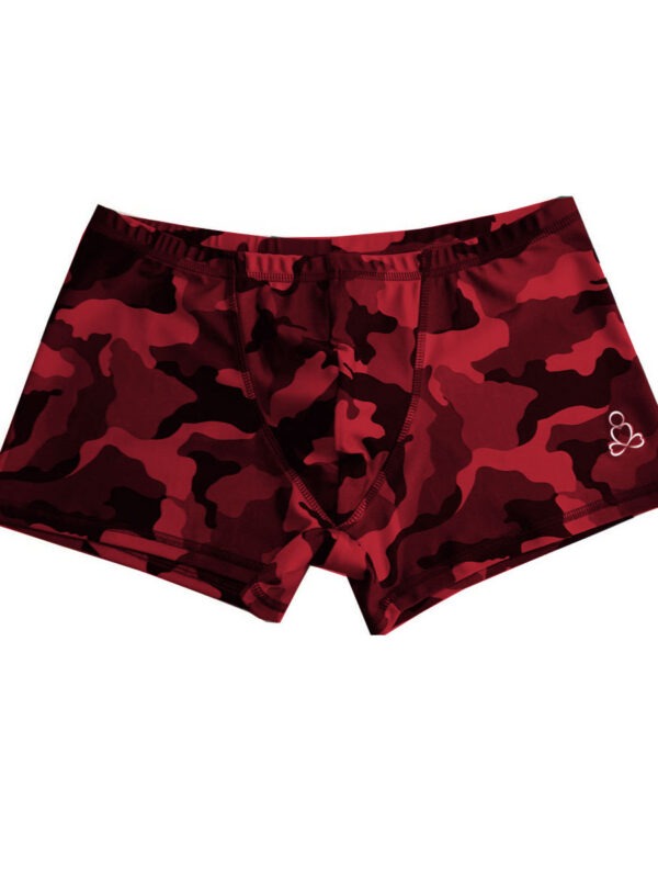 Mens-hot-yoga-shorts-wine-camouflage