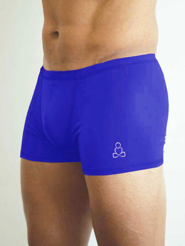 Mens-hot-yoga-shorts-Cobalt-Blue