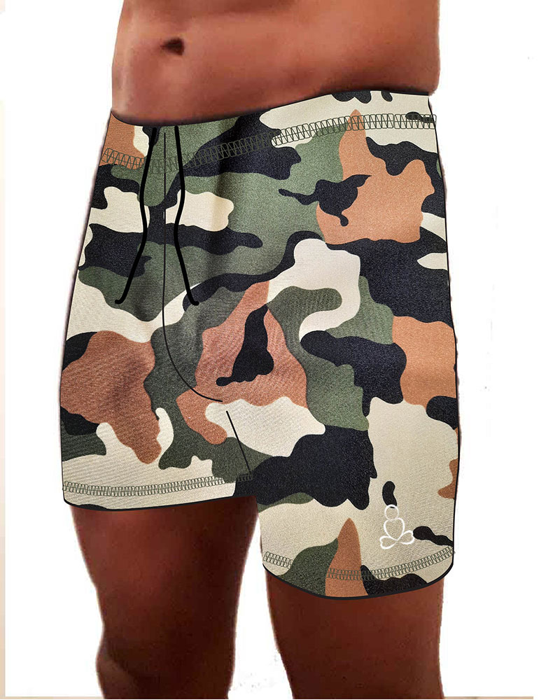 Mens-Tadasana-yoga-shorts-Earth-Camouflage-print