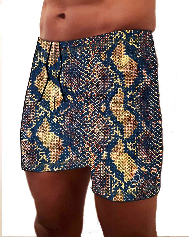 Mens-Tadasana-yoga-shorts-Snakeskin