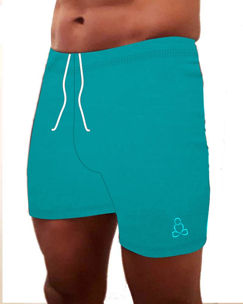 Tadasana-hot-yoga-shorts-men-Turquoise