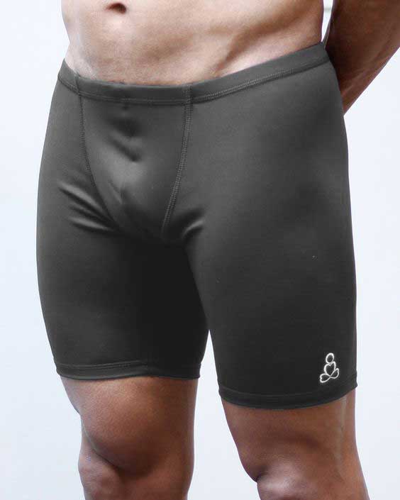 Mens-yoga-shorts-padmasana-maxi-Charcoal-Grey