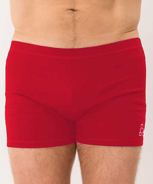 Mens-yoga-shorts-Bakasna-Red-color