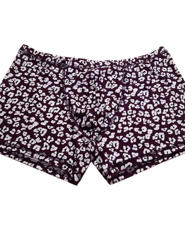 Mens-Padmasana-yoga-shorts-Maroon-floral