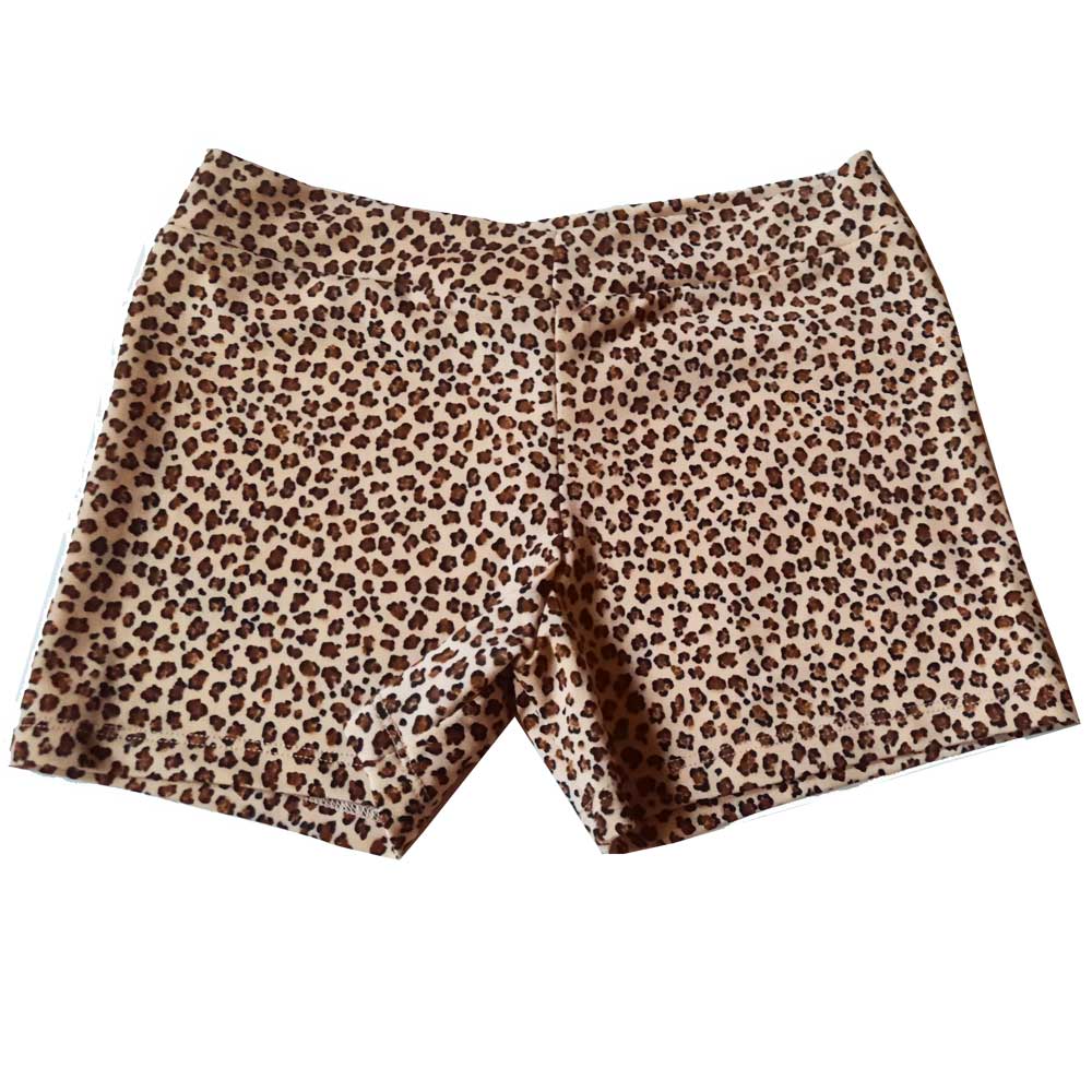Leopard-Hot-yoga-shorts