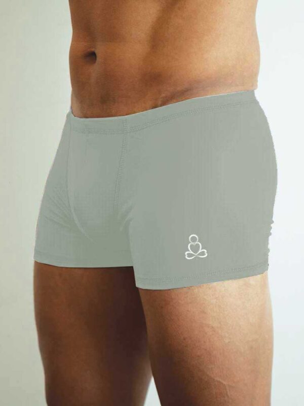 Mens-hot-yoga-shorts-Light-Grey