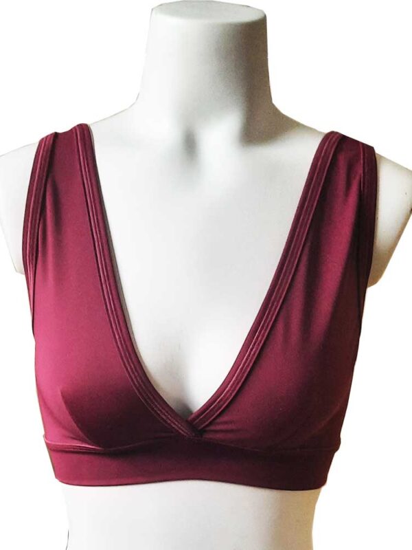Deep V bikini top by Sweat-n-Stretch