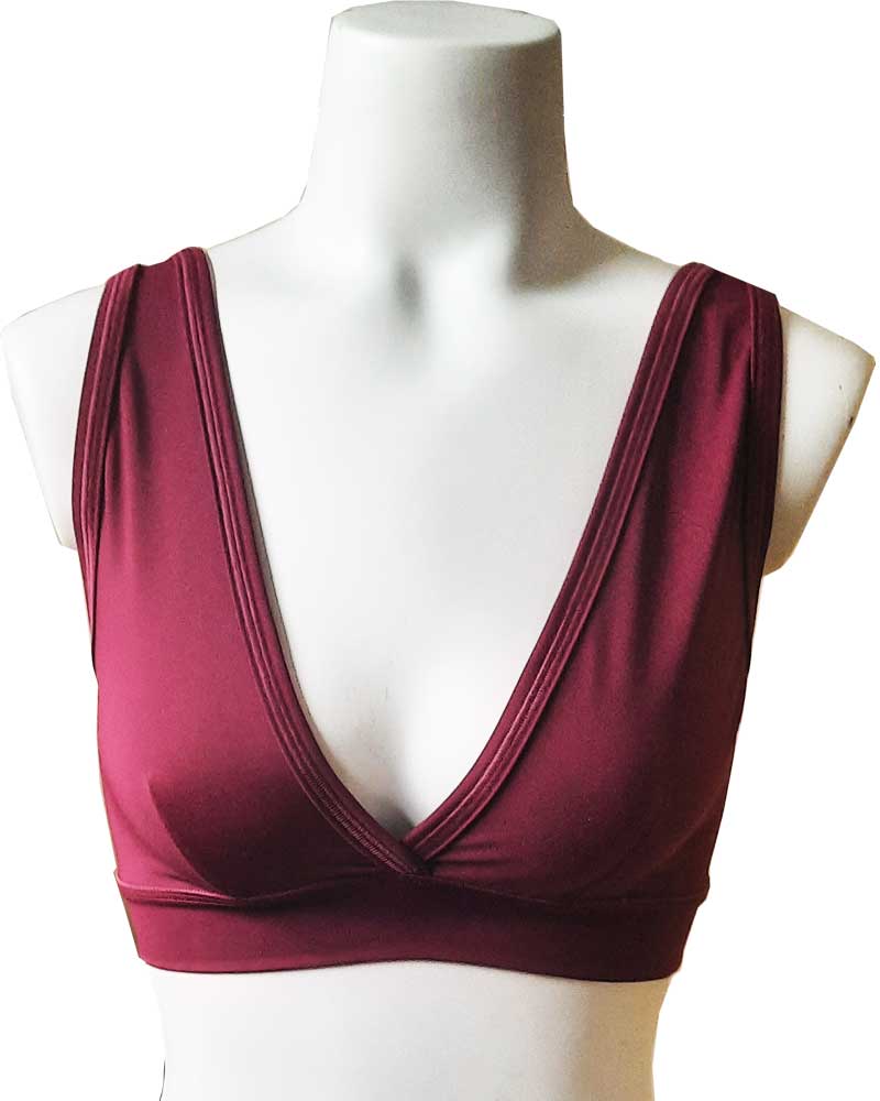 Deep V bikini top by Sweat-n-Stretch