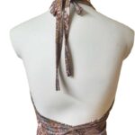 Hazy Paisley halter top - Back vierw