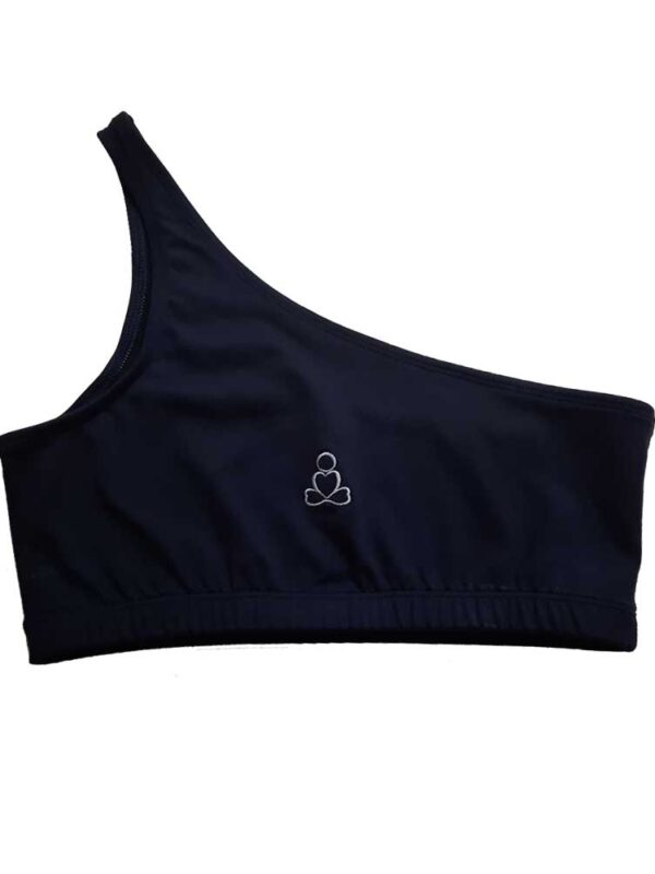 One shoulder bra top for women